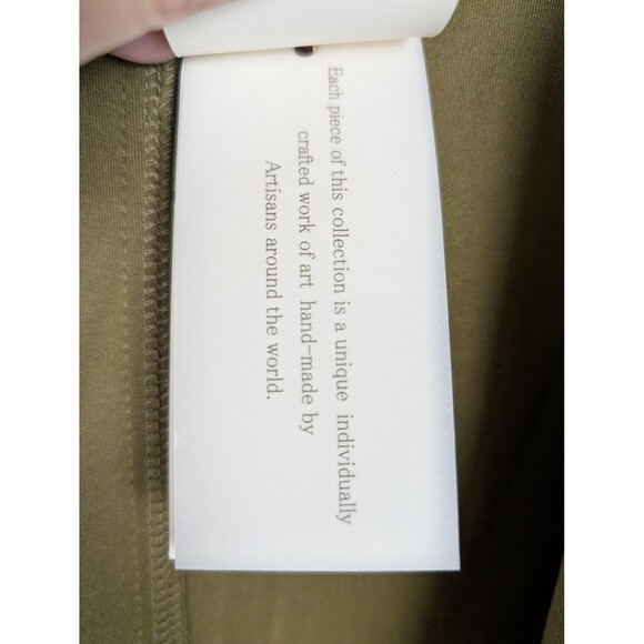 Solitaire Jacket Womens Medium Olive Belted Utility Safari Faux Suede 2-3351 - Picture 6 of 10